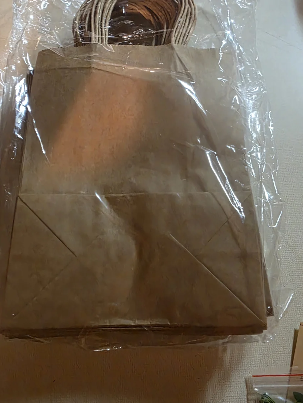 Kraft Paper Gift Bags with Natural Twine Handles and Decorative Accents - Brown